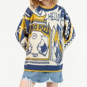 ESNT Cartoon Graffitti Sweater